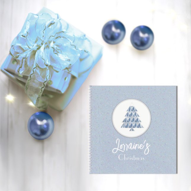 Carnet en spirale bleu Joyoux Noel (Créateur téléchargé)