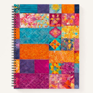 Carnet en spirale coloré en écaille