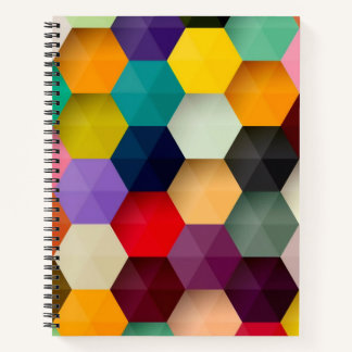 Carnet en spirale hexagone