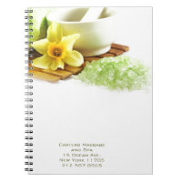 Carnet en spirale holistique de spa