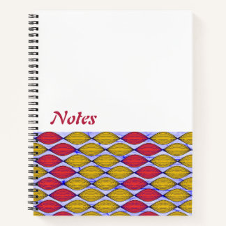 Carnet en tissu Ankara motif couleur vive