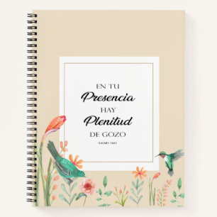 Carnet En tu presencia hay plenitude Salmos
