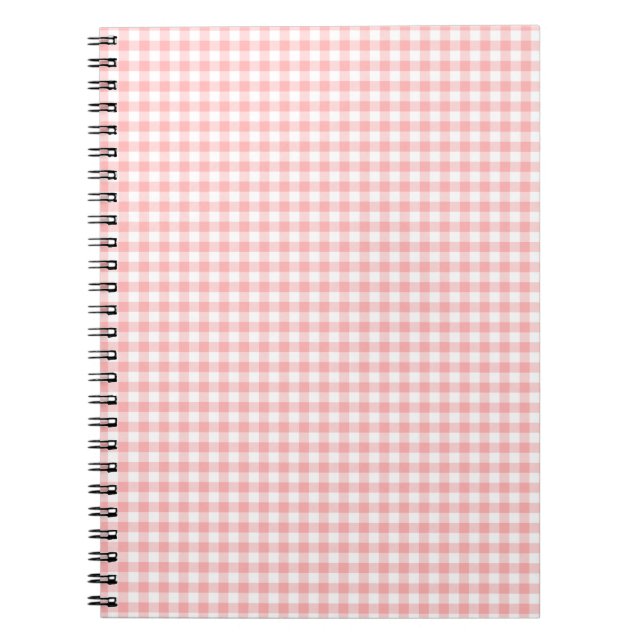 Carnet En vichy rose (Devant)