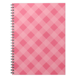 Carnet En vichy rose fraise