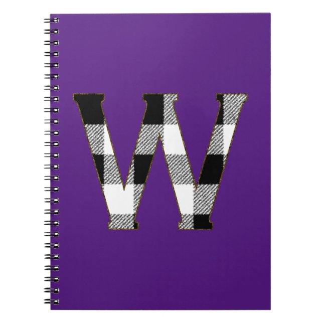 Carnet en vichy vérifier W (Devant)