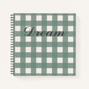 Carnet En vichy verte