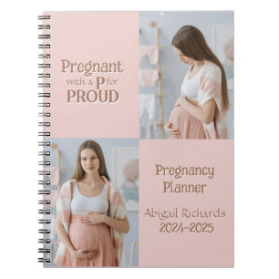 Carnet Enceinte avec un P pour Fier
