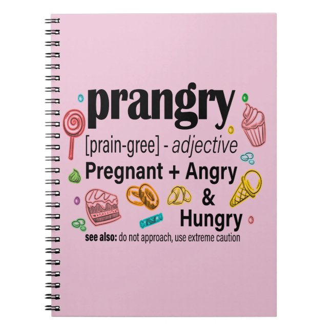 Carnet Enceinte + en colère et affamée = en colère (Devant)