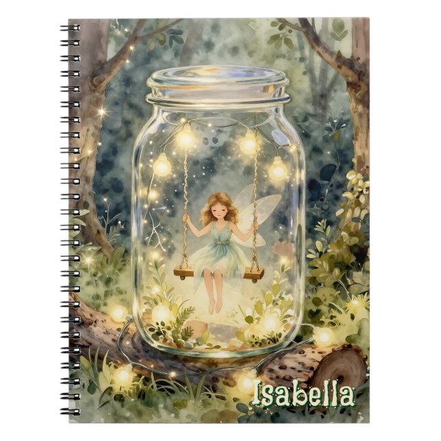 Carnet Enchanted Fairy in a Jar in a Magical Forest (Devant)