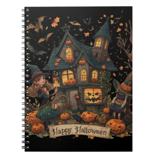 Carnet Enchanted Haunted House Halloween (Devant)