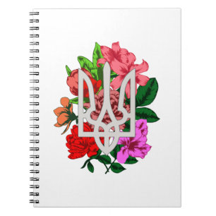 Carnet Encore botanique et trident ukrainien tryzub