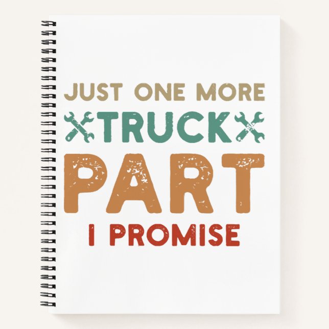Carnet Encore un camion de plus je promets  (Devant)