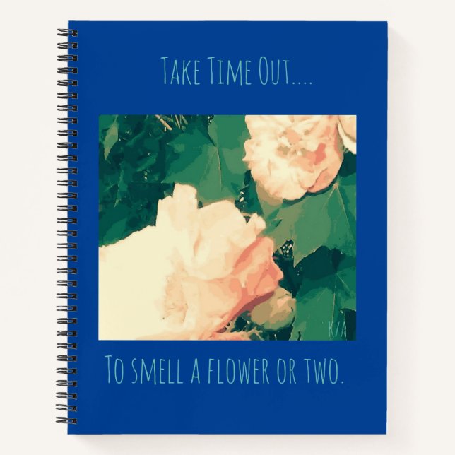 Carnet Encouragement du thème floral (Devant)