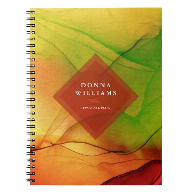 Carnet encre de fond d'odyssée d'automne (Devant)