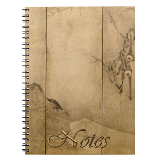 Carnet Encre japonaise sur papier Gibbons Primates & Pays (Devant)