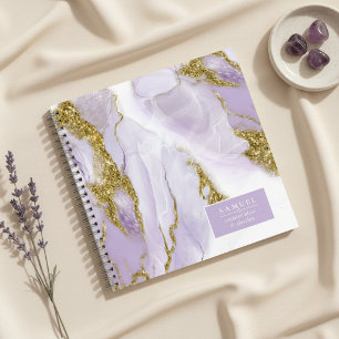 Carnet Encre Lux Lavande Abstrait ID990