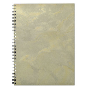 Carnet Enduit métallisé argent et or