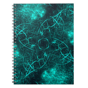 Carnet Énergie Électrique Sarcelle Web Art Fractal
