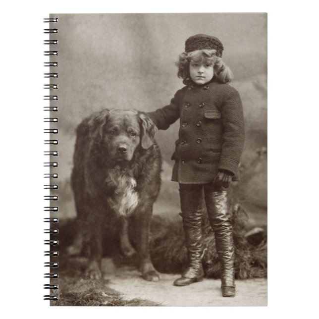 Carnet Enfant avec le chien, C1885 (Devant)