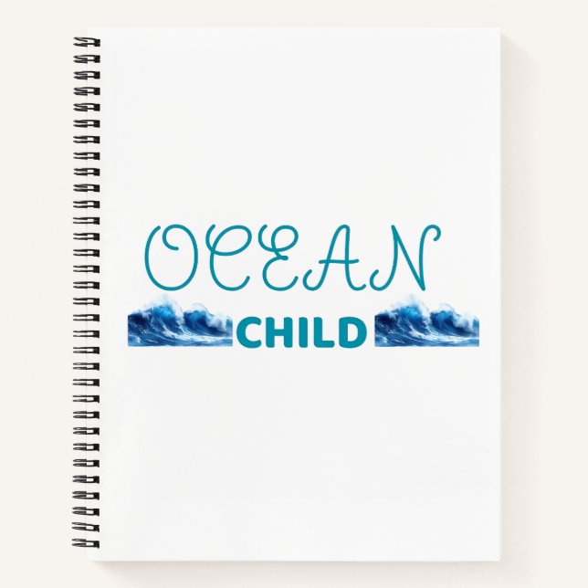 Carnet Enfant de l'océan mignon  (Devant)