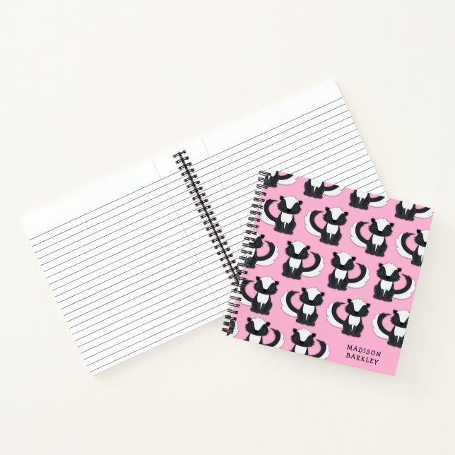 Carnet Enfant de mouffette Animaux mignons de la forêt (Intérieur)
