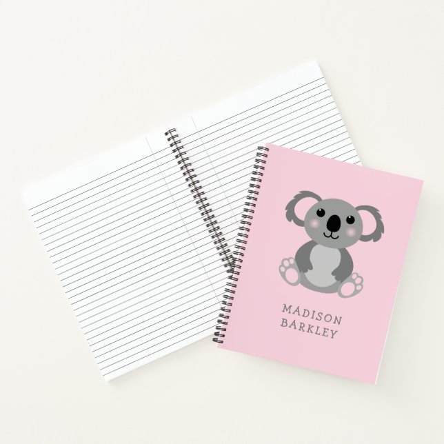 Carnet Enfant d'ours koala mignon (Intérieur)