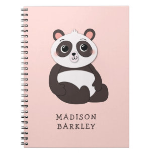 Carnet Enfant d'ours panda mignon