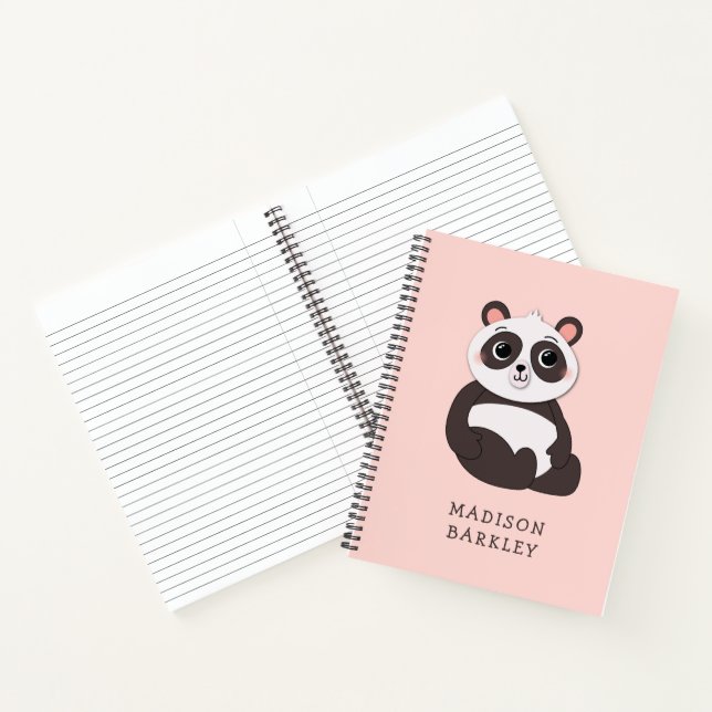 Carnet Enfant d'ours Panda Mignon (Intérieur)
