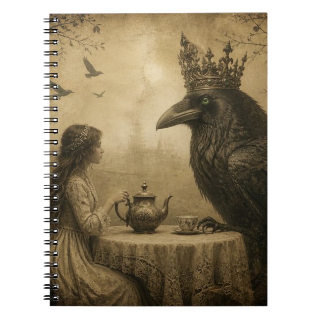 Carnet Enfant fantastique et thé royal des corbeaux  (Devant)