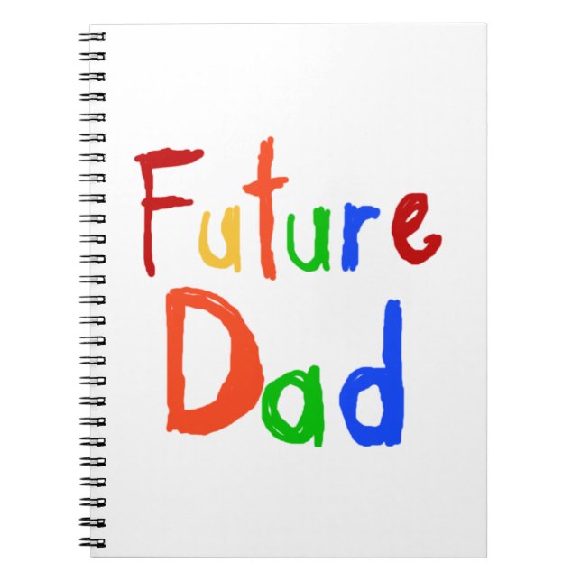 Carnet Enfant Texte Futur Papa T-shirts et cadeaux (Devant)
