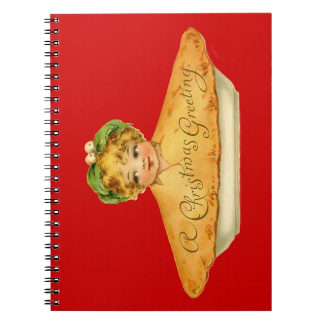 Carnet Enfant vintage et tarte (Devant)