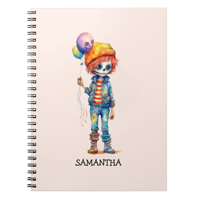 Carnet Enfant zombie adorable - Halloween mignon (2) (Devant)