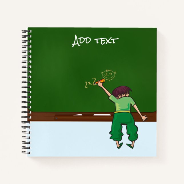 Carnet Enfants de l'école tableau noir (Devant)