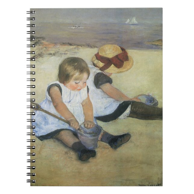 Carnet Enfants jouant sur la plage par Mary Cassatt (Devant)