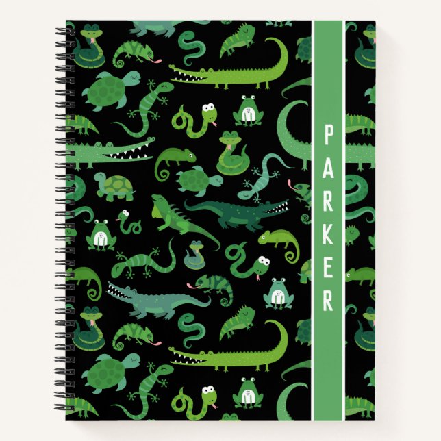 Carnet Enfants Reptile Personnalisé Animal Amphibien (Devant)