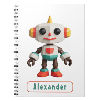 Carnet Enfants robots personnalisables