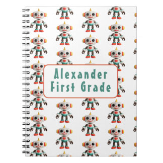 Carnet Enfants robots personnalisables