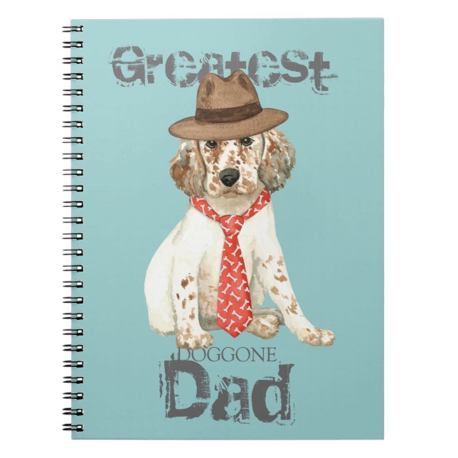 Carnet English Setter Dad (Devant)