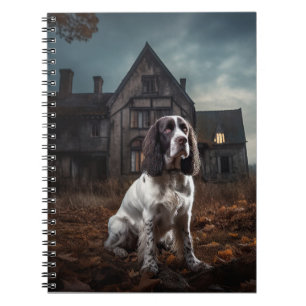 Carnet English Springer Spaniel Halloween Épouvantable