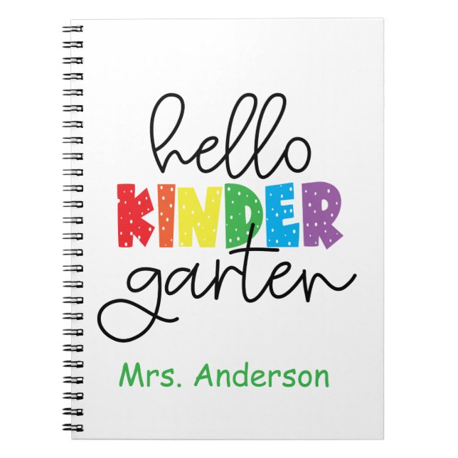 Carnet Enseignant de maternelle Bonjour maternelle  (Devant)