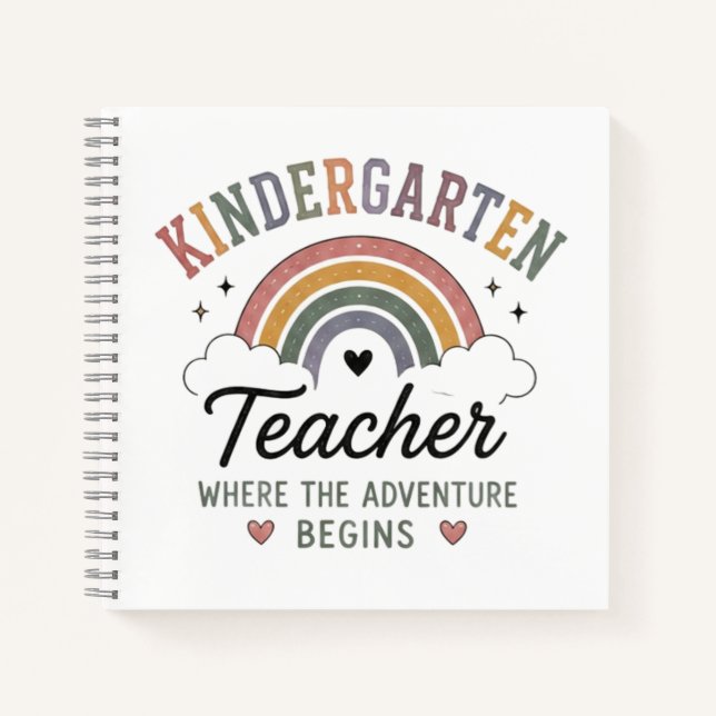 Carnet Enseignant de Maternelle Là Où L'Aventure Commence (Devant)
