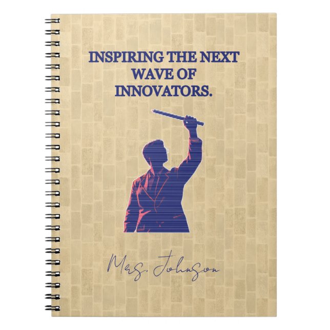Carnet Enseignant de sciences inspirant la prochaine vagu (Devant)