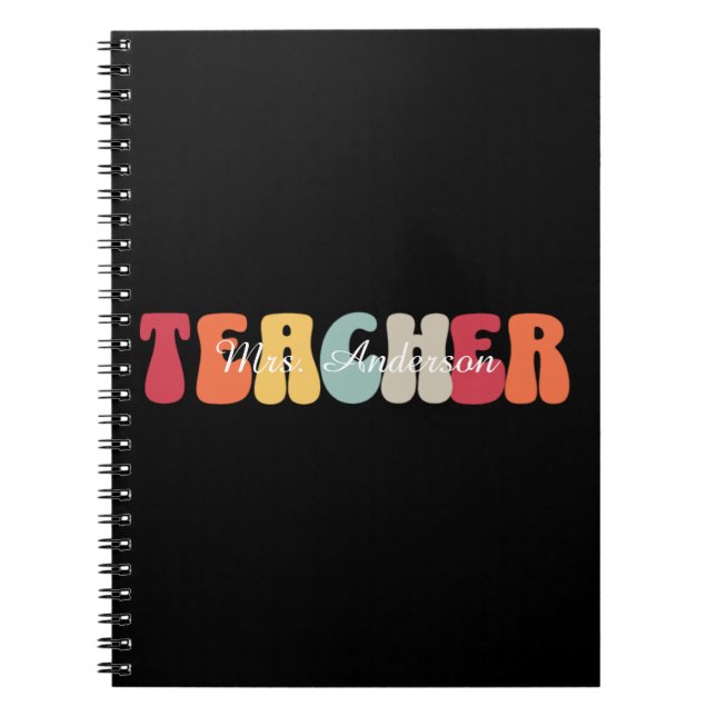 Carnet Enseignant-Enseignement-Rétro-Amusant (Devant)