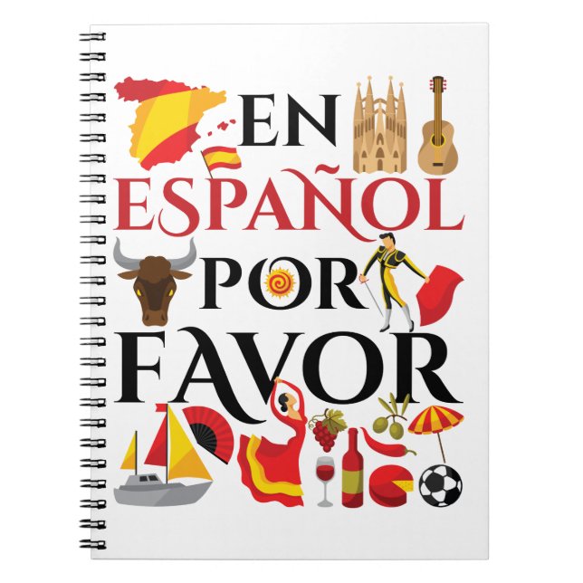 Carnet Enseignant espagnol en espanol pour favoriser (Devant)