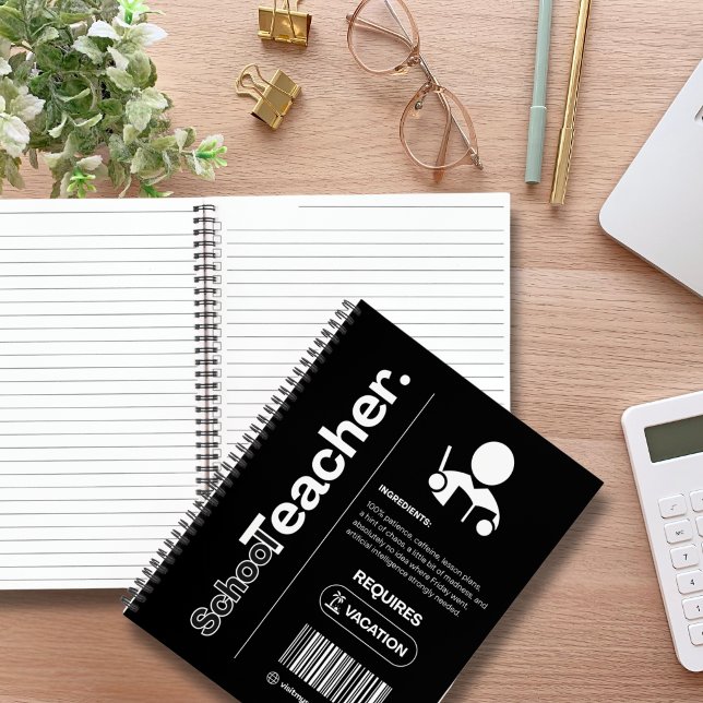 Carnet Enseignant – Humour de Travail Drôle, Cadeau de Bu (Créateur téléchargé)