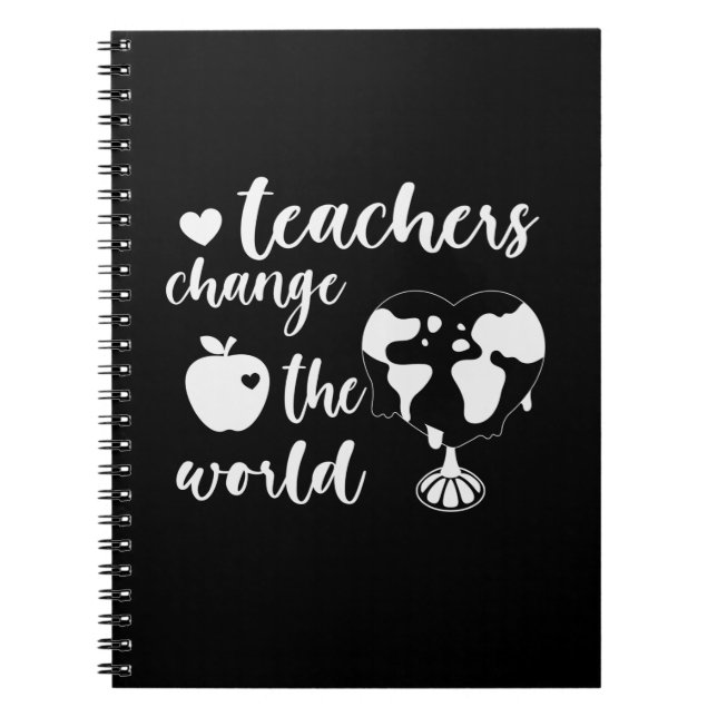 Carnet Enseignants Cadeaux Changer le monde (Devant)