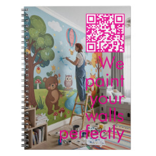 Carnet Enseigne de magasin de peintre en fresque murale