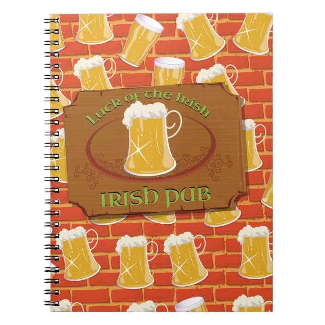 Carnet Enseigne de pub irlandais (Devant)