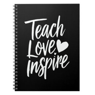 Carnet Enseigner Amour Inspirer Cadeau de la Journée des