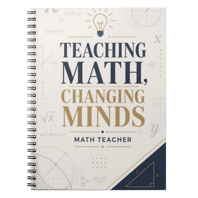 Carnet Enseigner les maths change les esprits enseignant  (Devant)